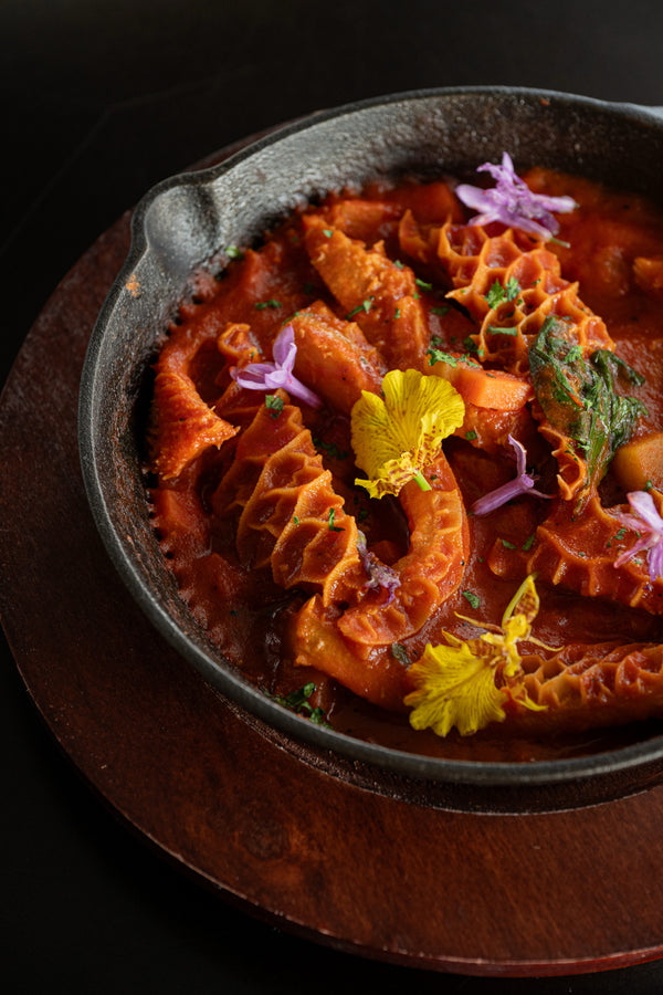 Cast-Iron Spicy Creamy Tomato Beef Tripe & Tendon
